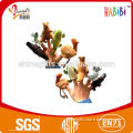 lovely cartoon land animal hand puppets for kids